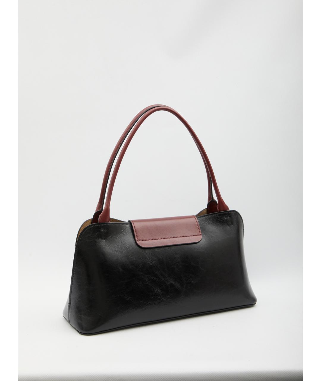 VERSACE Черная кожаная сумка через плечо, фото 2