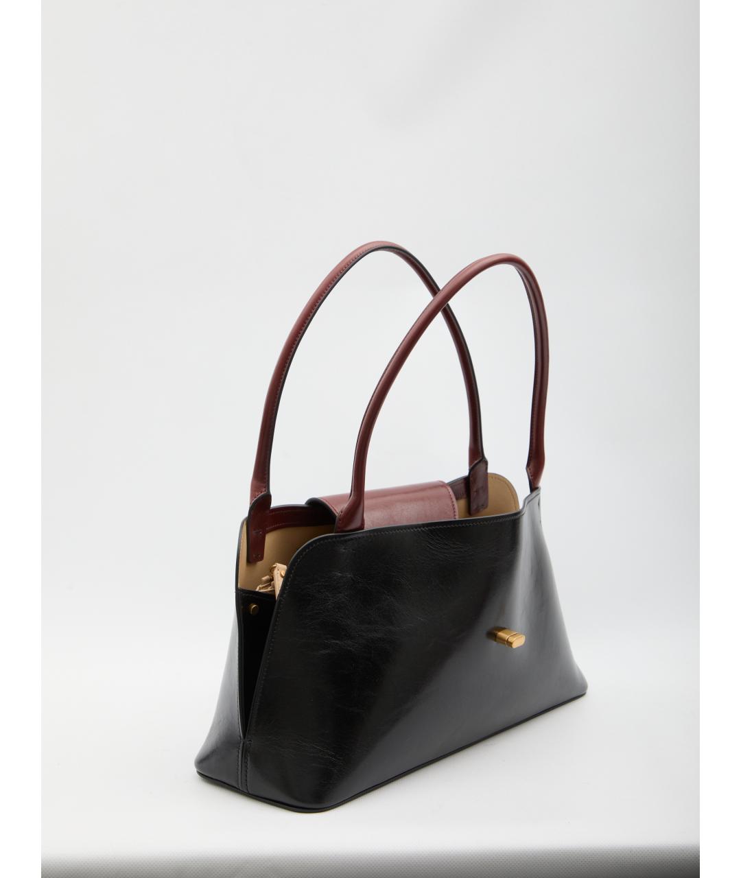 VERSACE Черная кожаная сумка через плечо, фото 4