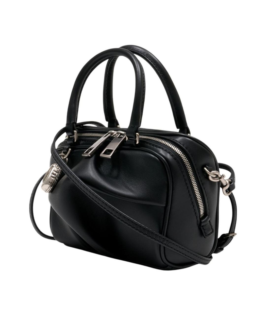 MARC JACOBS Черная кожаная сумка через плечо, фото 2