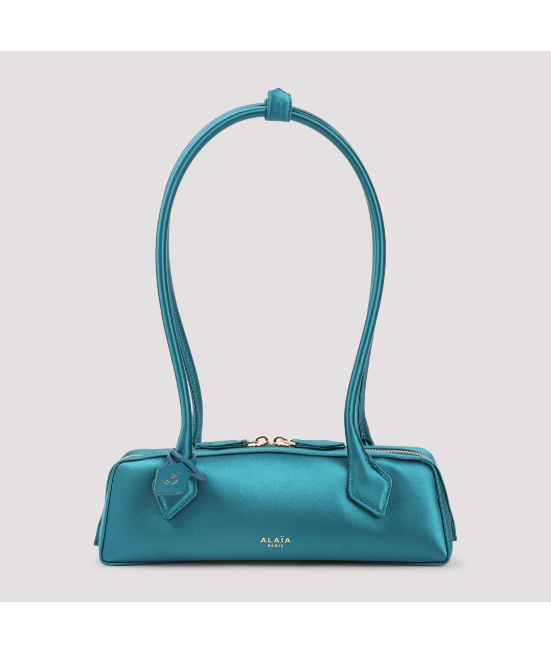 ALAIA Бирюзовая тканевая сумка через плечо, фото 2