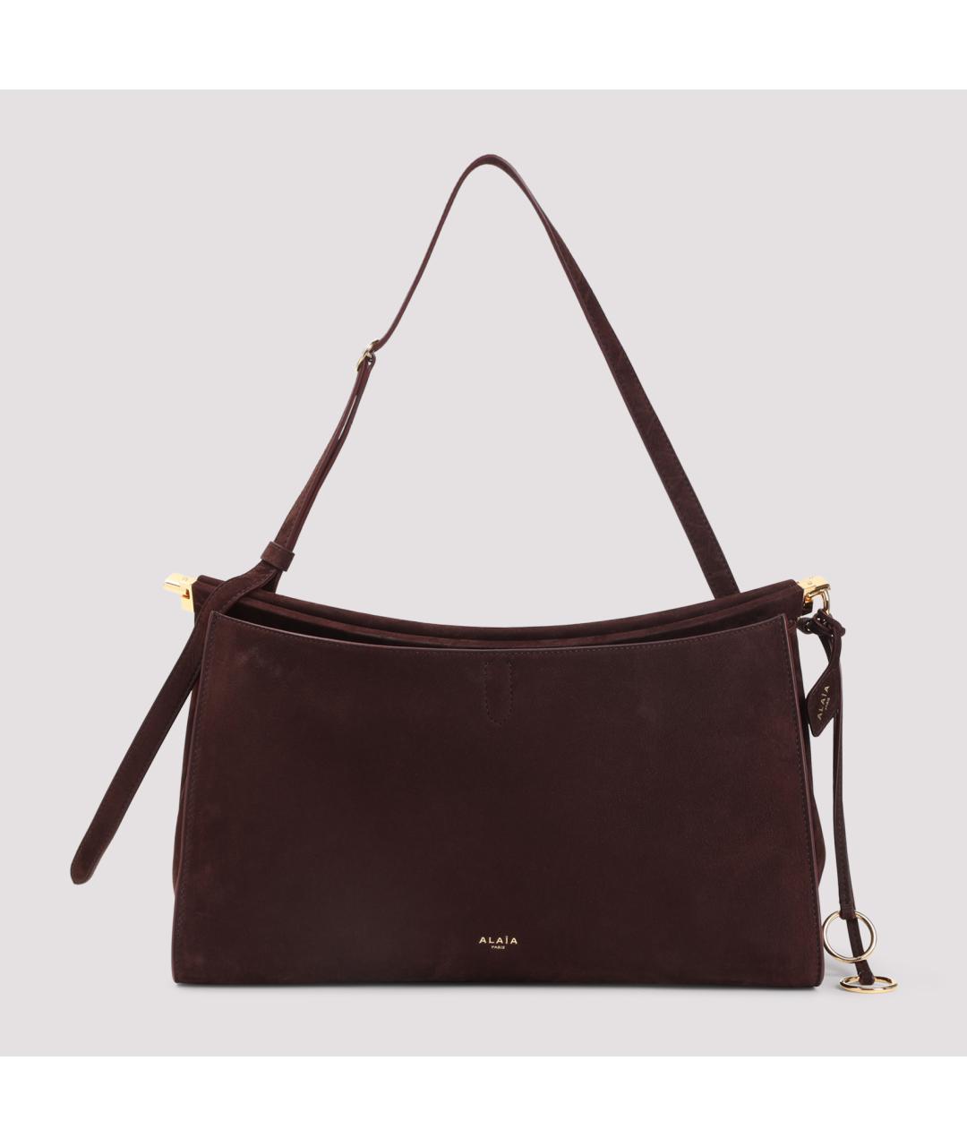 ALAIA Бордовая кожаная сумка через плечо, фото 2