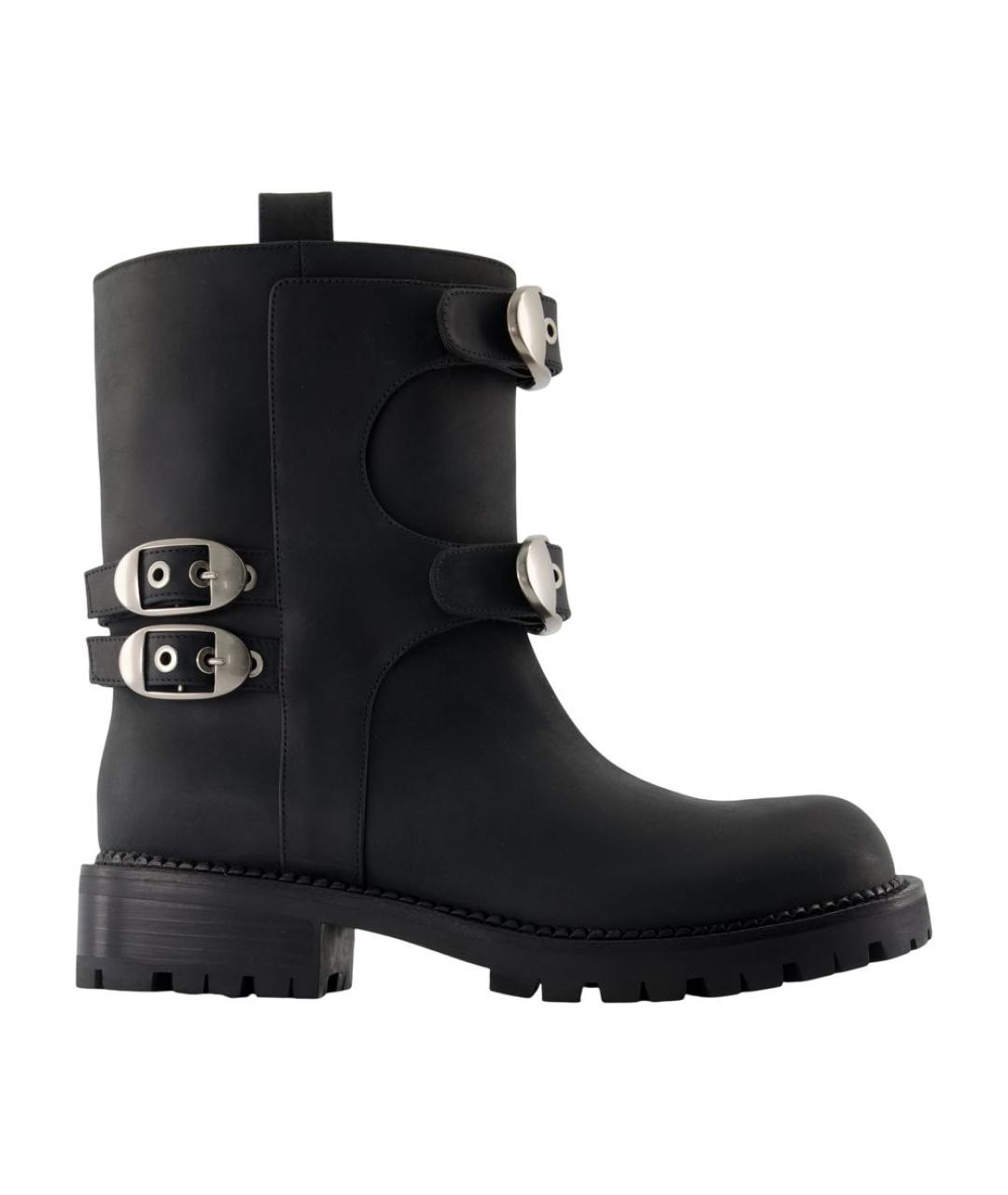 MARC JACOBS Черные кожаные ботинки, фото 1