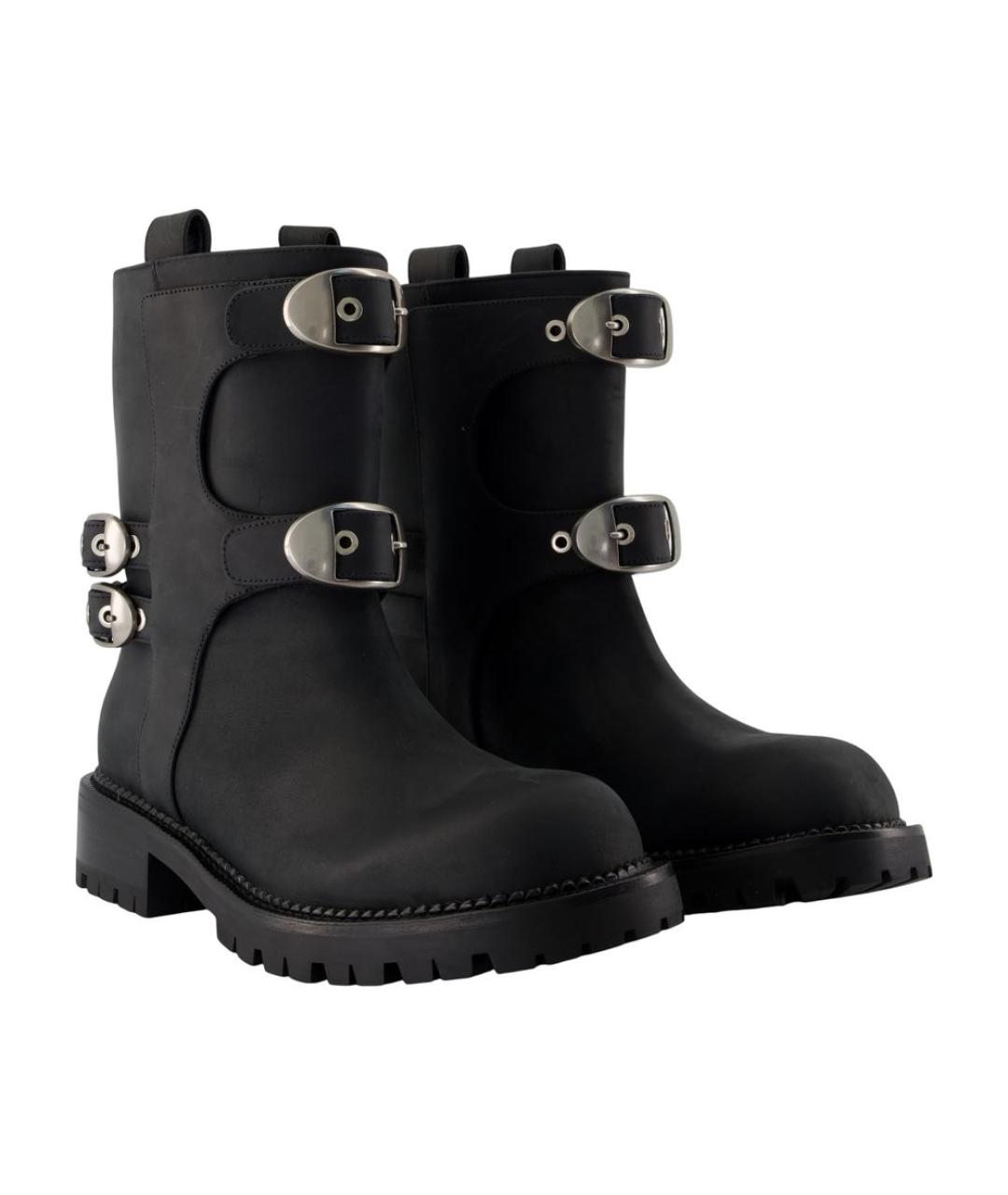 MARC JACOBS Черные кожаные ботинки, фото 2