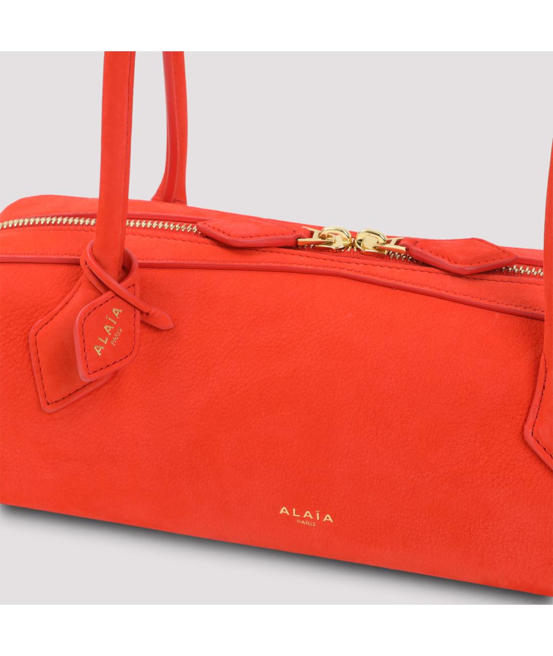 ALAIA Желтая кожаная сумка через плечо, фото 4