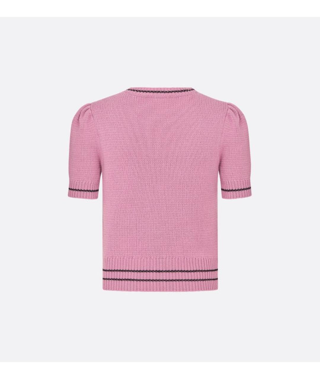 CHRISTIAN DIOR Розовый джемпер / свитер, фото 2