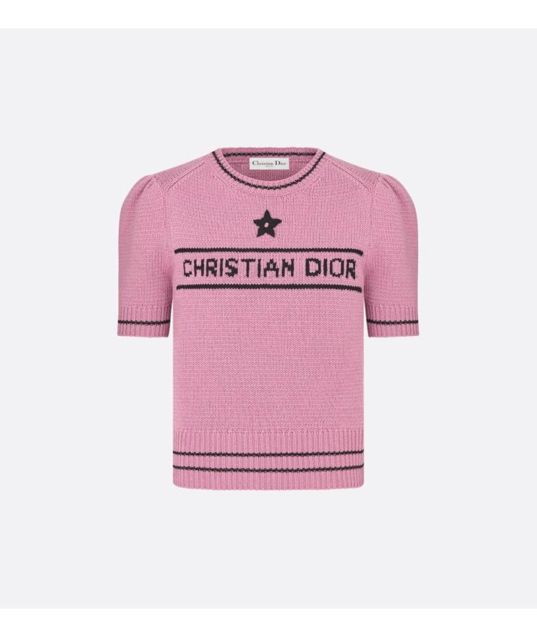 CHRISTIAN DIOR Розовый джемпер / свитер, фото 7