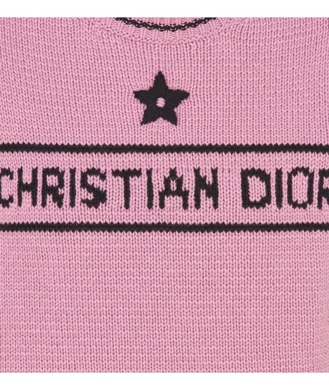 CHRISTIAN DIOR Розовый джемпер / свитер, фото 4
