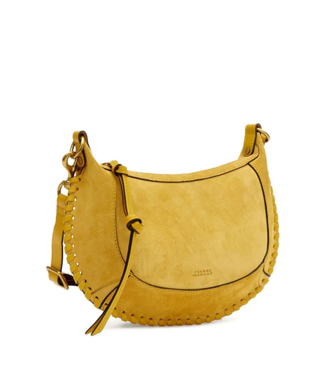ISABEL MARANT Желтая кожаная сумка через плечо, фото 4