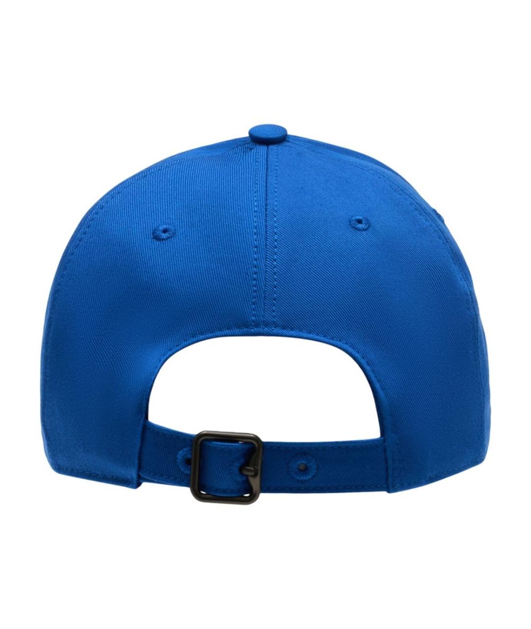 BURBERRY Синяя хлопковая кепка/бейсболка, фото 2