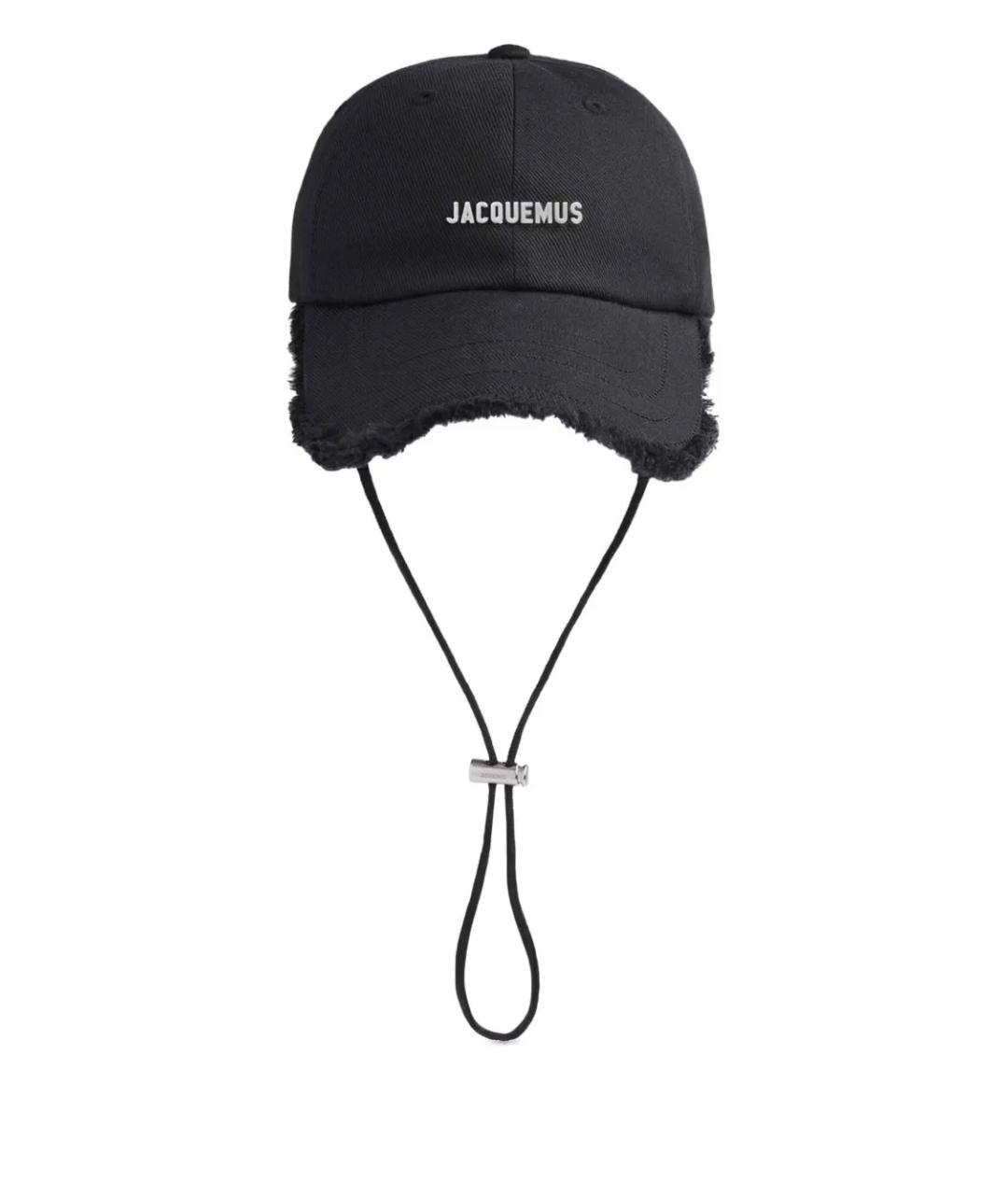 JACQUEMUS Черная хлопковая кепка, фото 1