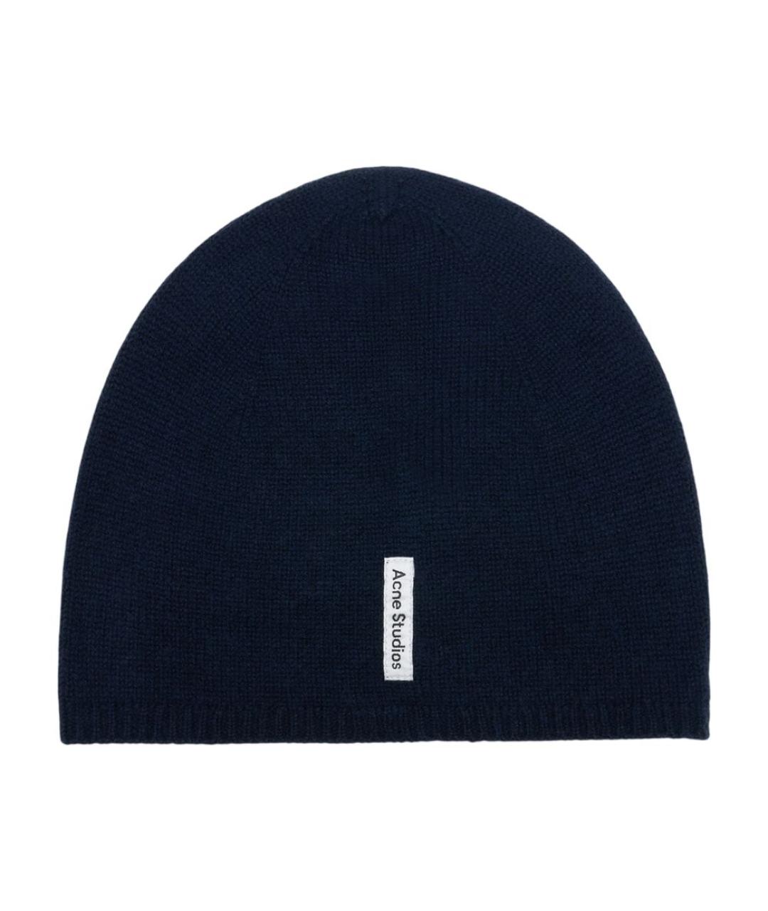 ACNE STUDIOS Синяя кашемировая шапка, фото 1