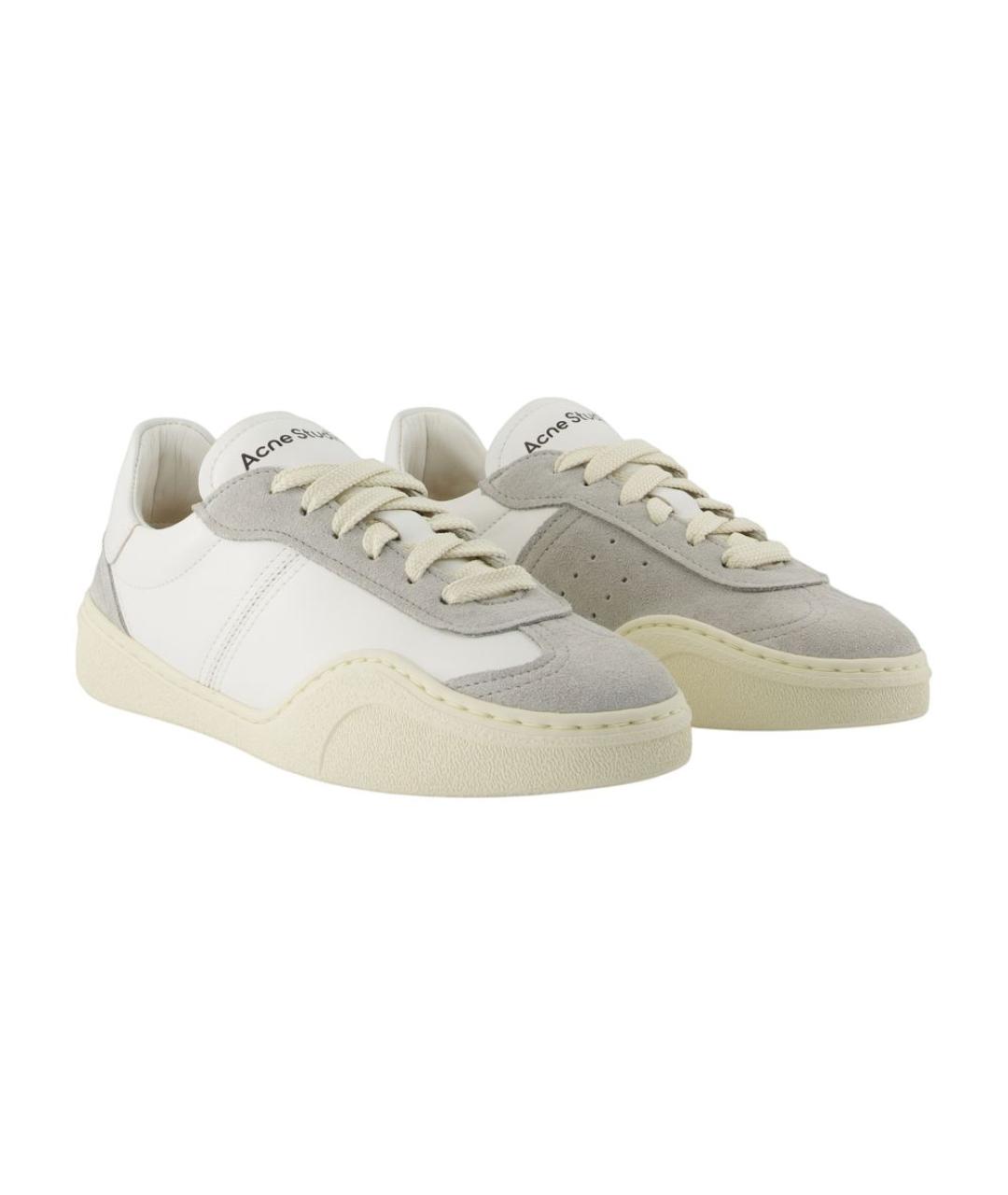ACNE STUDIOS Белые кожаные кеды, фото 2