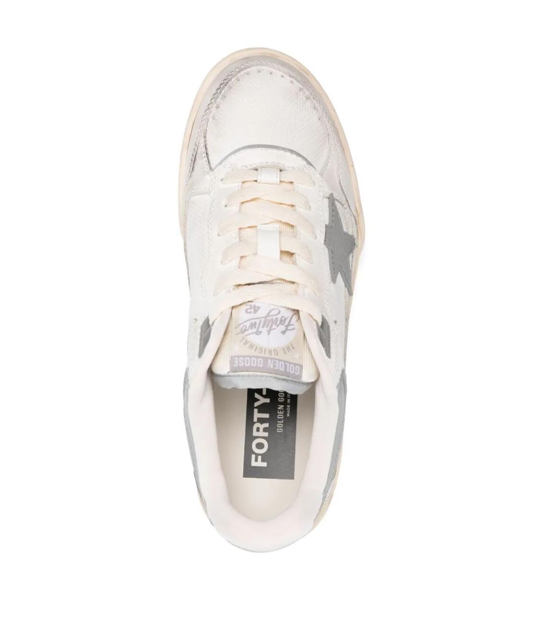 GOLDEN GOOSE Белые кожаные кроссовки, фото 4