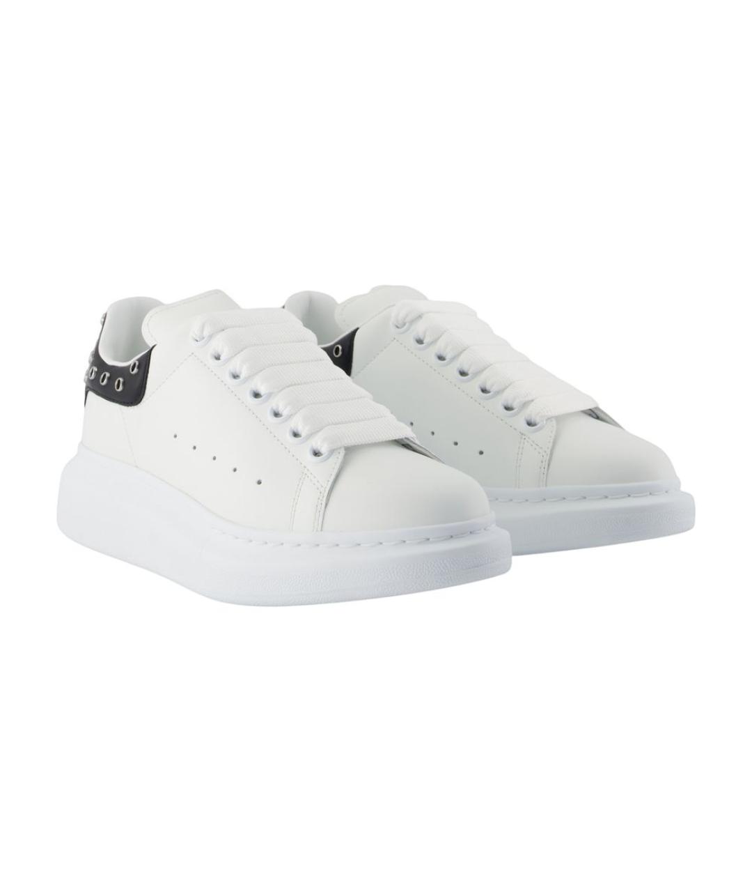 ALEXANDER MCQUEEN Белые кожаные кеды, фото 2