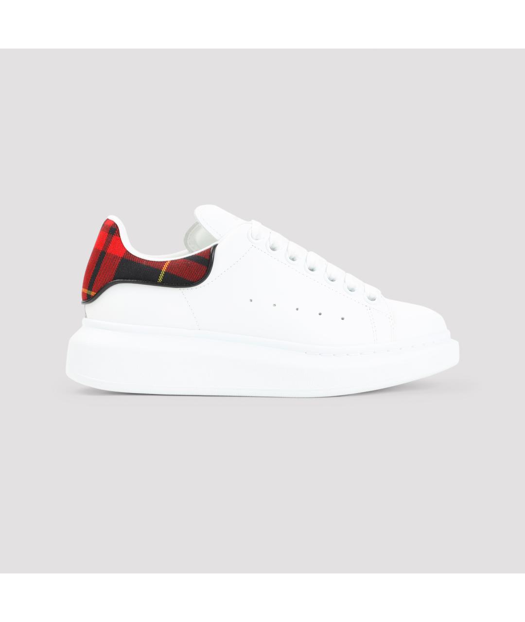 ALEXANDER MCQUEEN Белые кожаные кроссовки, фото 2