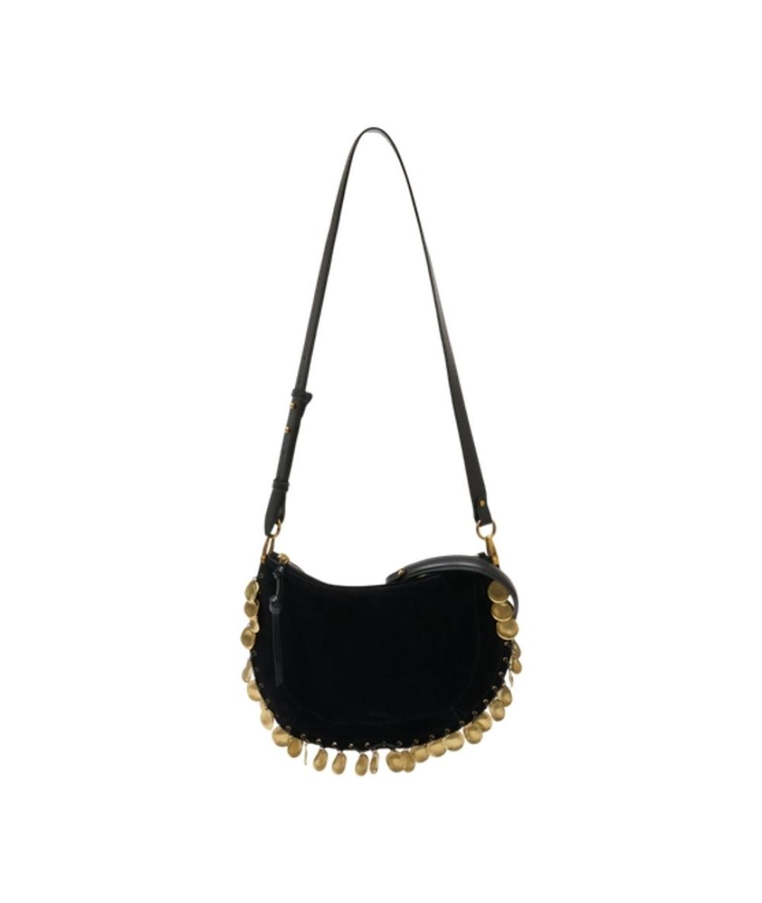 ISABEL MARANT Черная кожаная сумка через плечо, фото 1