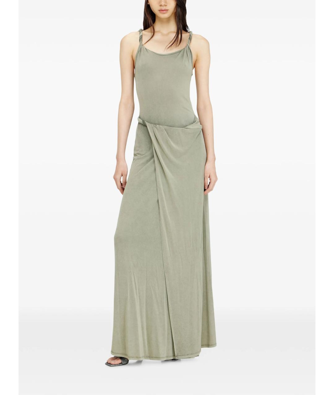 DIESEL Зеленые повседневное платье, фото 3