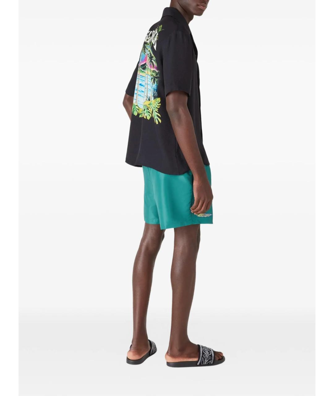 CASABLANCA Зеленые полиэстеровые плавки, фото 3