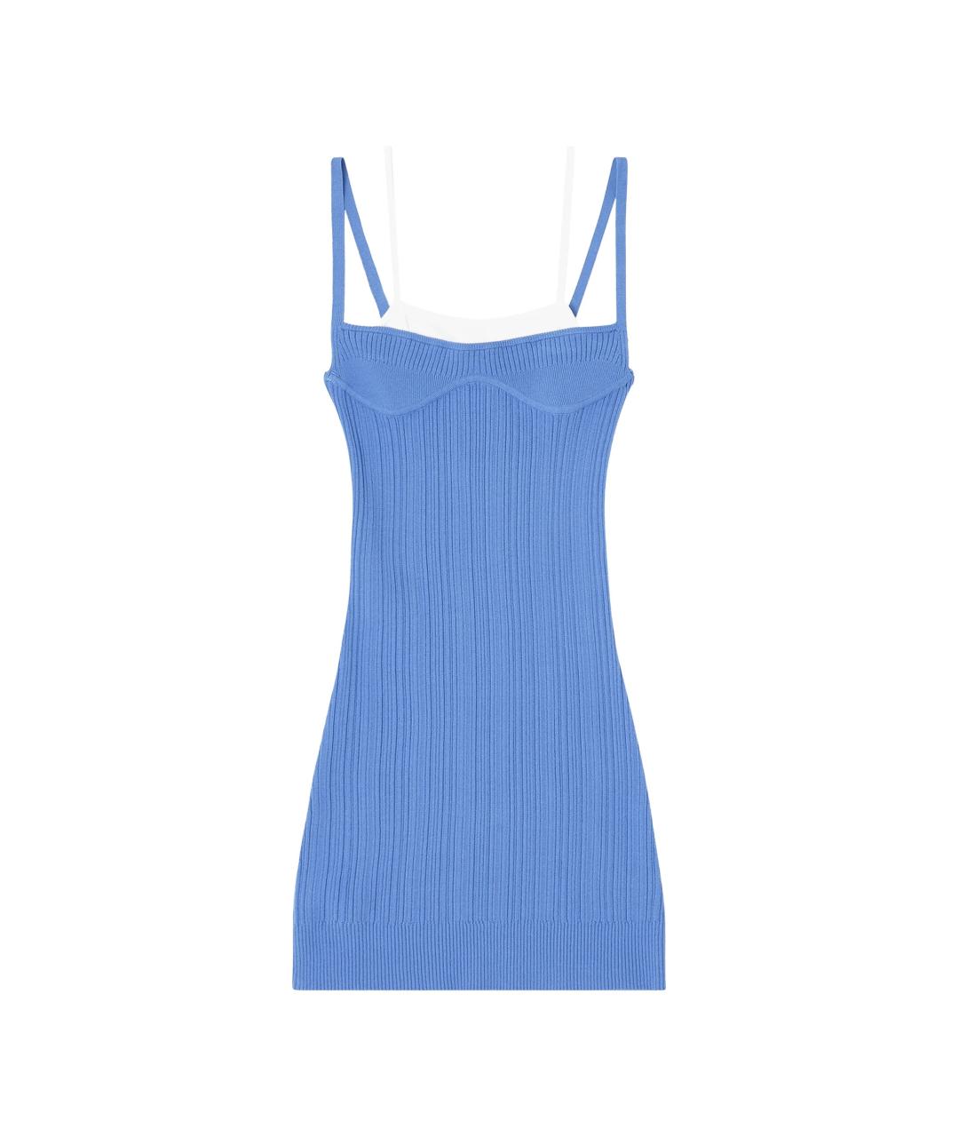 DIESEL Синее вискозное повседневное платье, фото 1