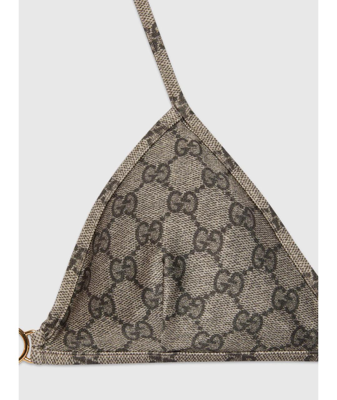 GUCCI Бежевый полиамидовый купальник, фото 4