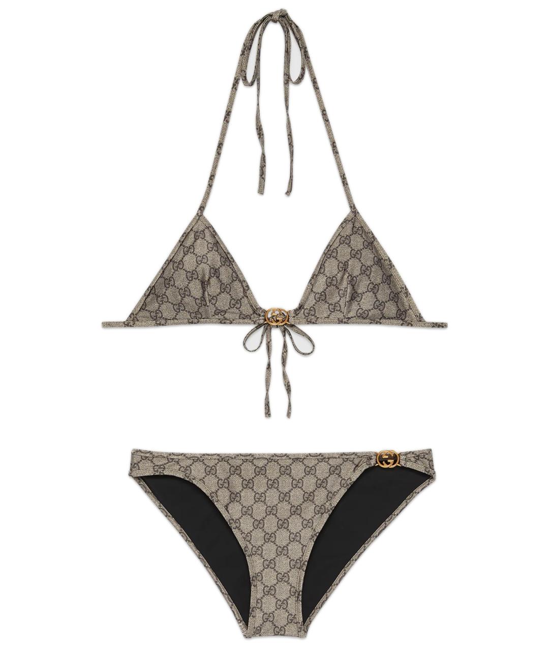 GUCCI Бежевый полиамидовый купальник, фото 1