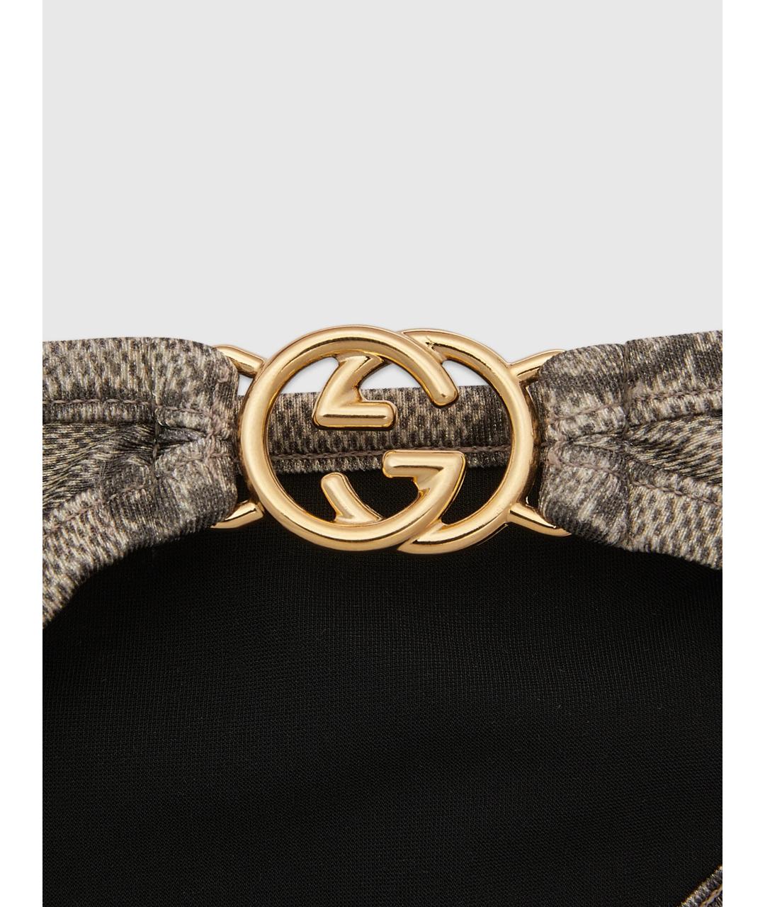 GUCCI Бежевый полиамидовый купальник, фото 3