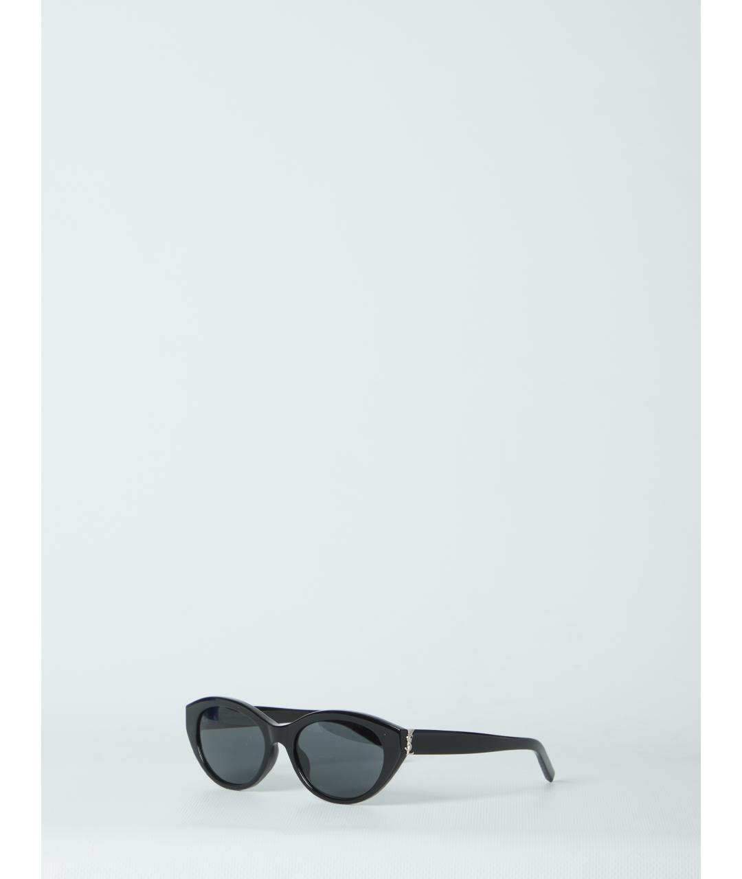 SAINT LAURENT Черные пластиковые солнцезащитные очки, фото 3