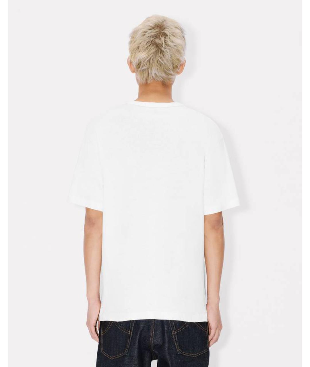 KENZO Белая хлопковая футболка, фото 4