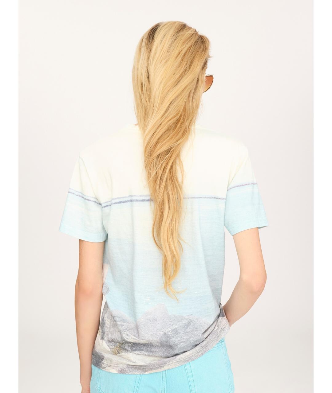 CHLOE Синяя хлопковая футболка, фото 4
