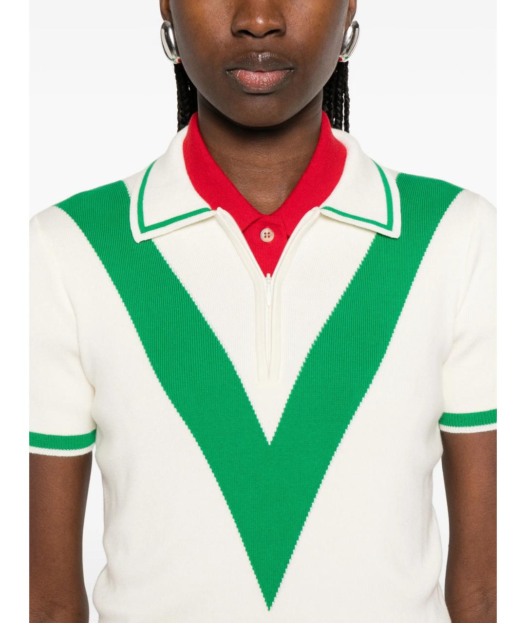 VALENTINO Белая хлопковая футболка, фото 5