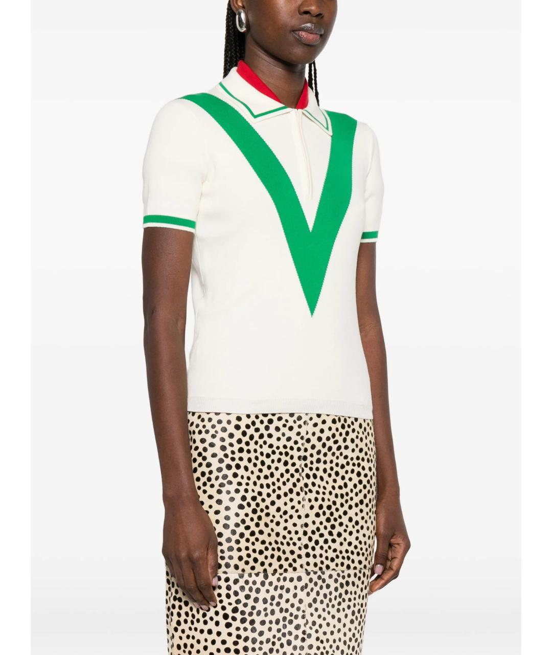 VALENTINO Белая хлопковая футболка, фото 3