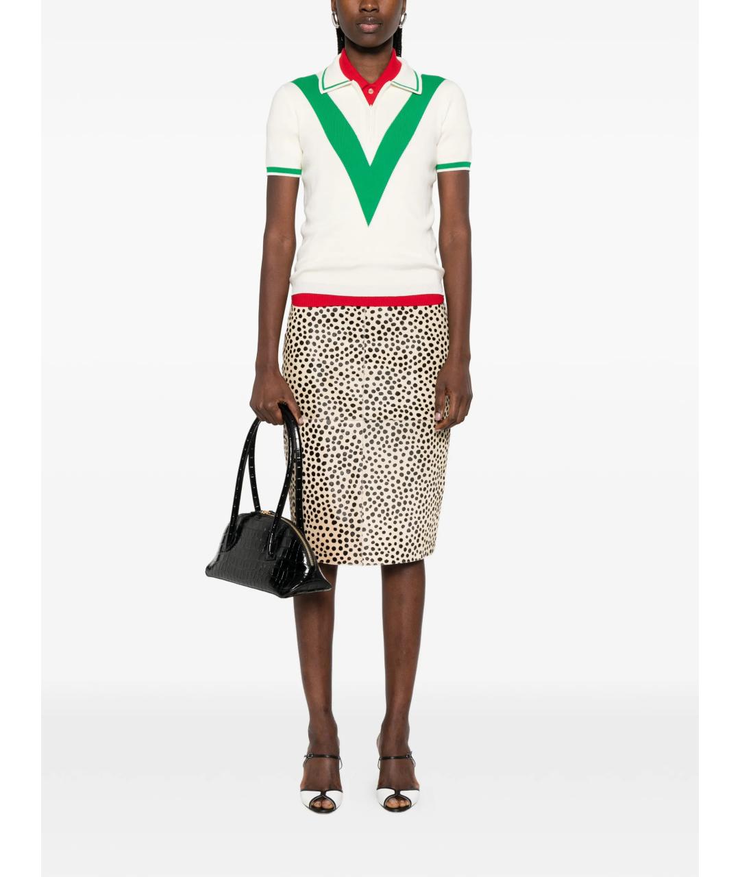 VALENTINO Белая хлопковая футболка, фото 2