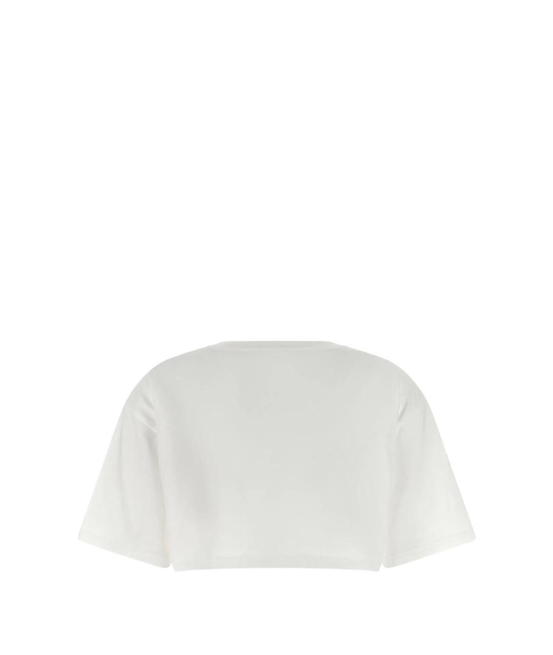 VALENTINO Белая хлопковая футболка, фото 2