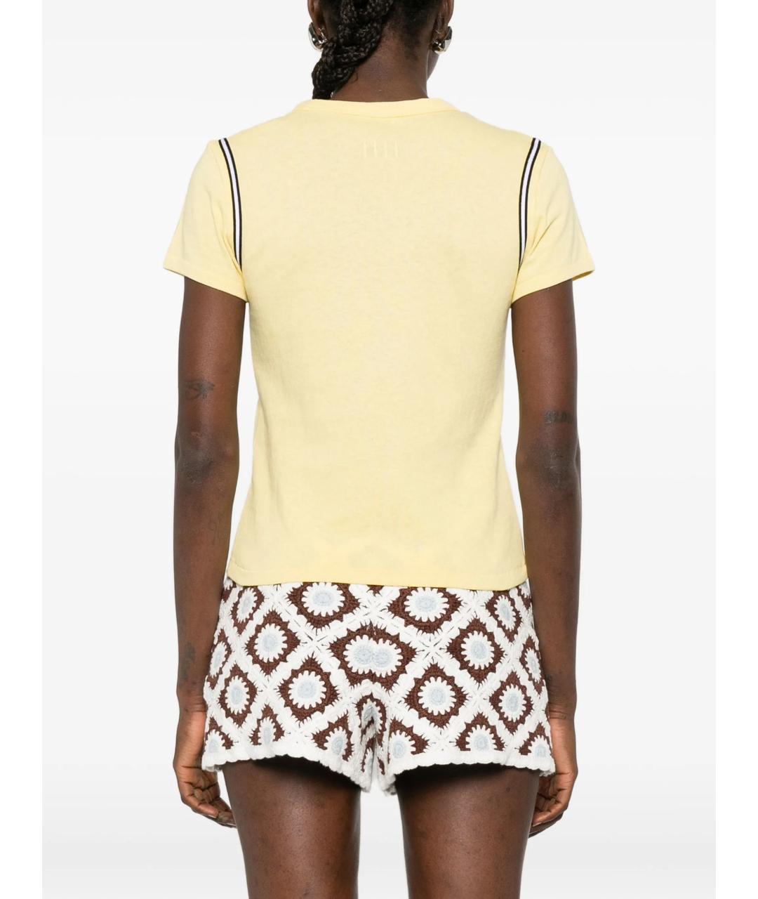 KENZO Желтая хлопковая футболка, фото 2