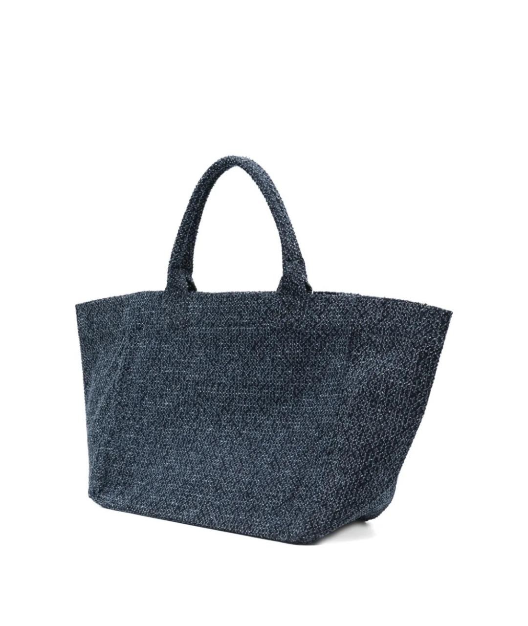 GANNI Синяя хлопковая сумка тоут, фото 3