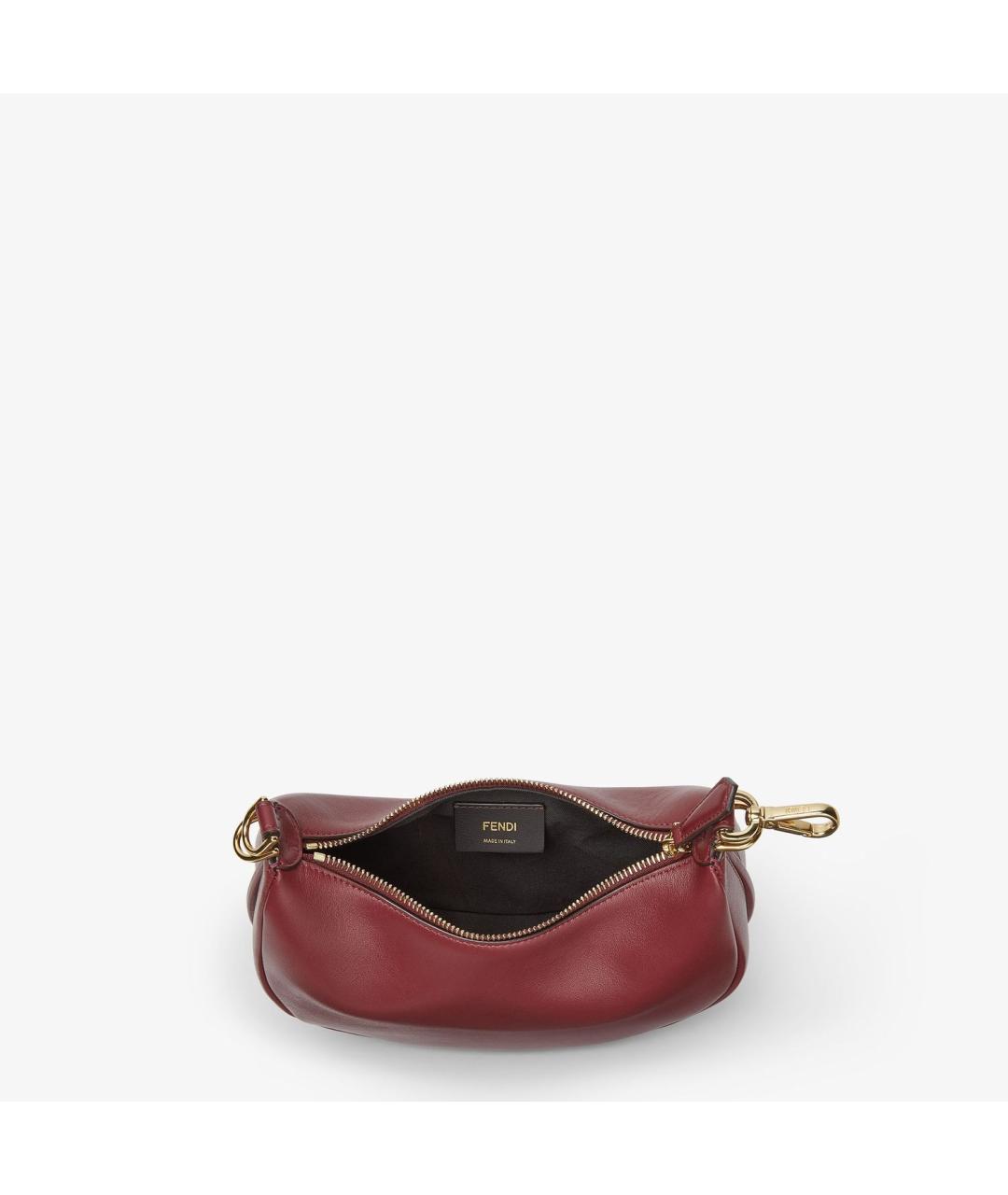 FENDI Красная кожаная сумка с короткими ручками, фото 3