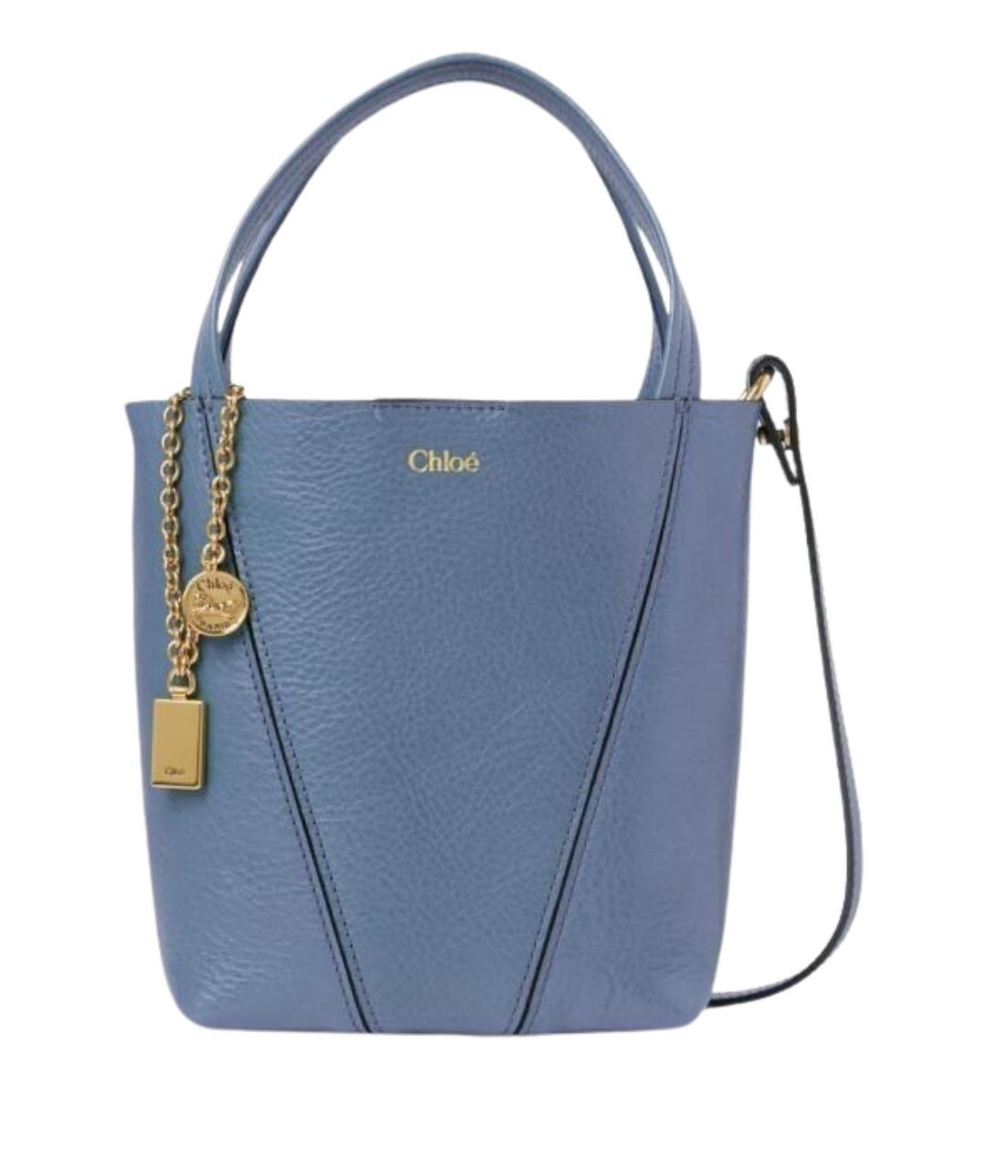 CHLOE Синяя кожаная сумка через плечо, фото 1