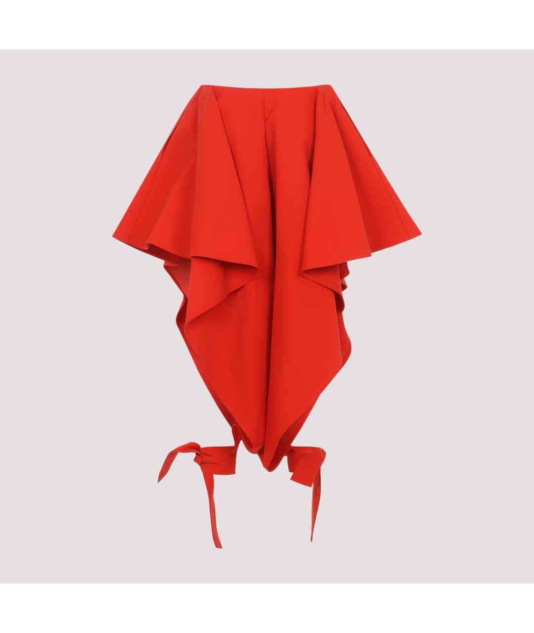 ALAIA Оранжевое хлопковые брюки широкие, фото 3