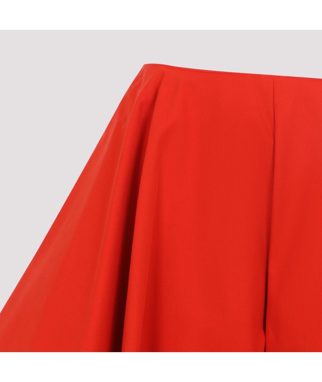 ALAIA Оранжевое хлопковые брюки широкие, фото 5