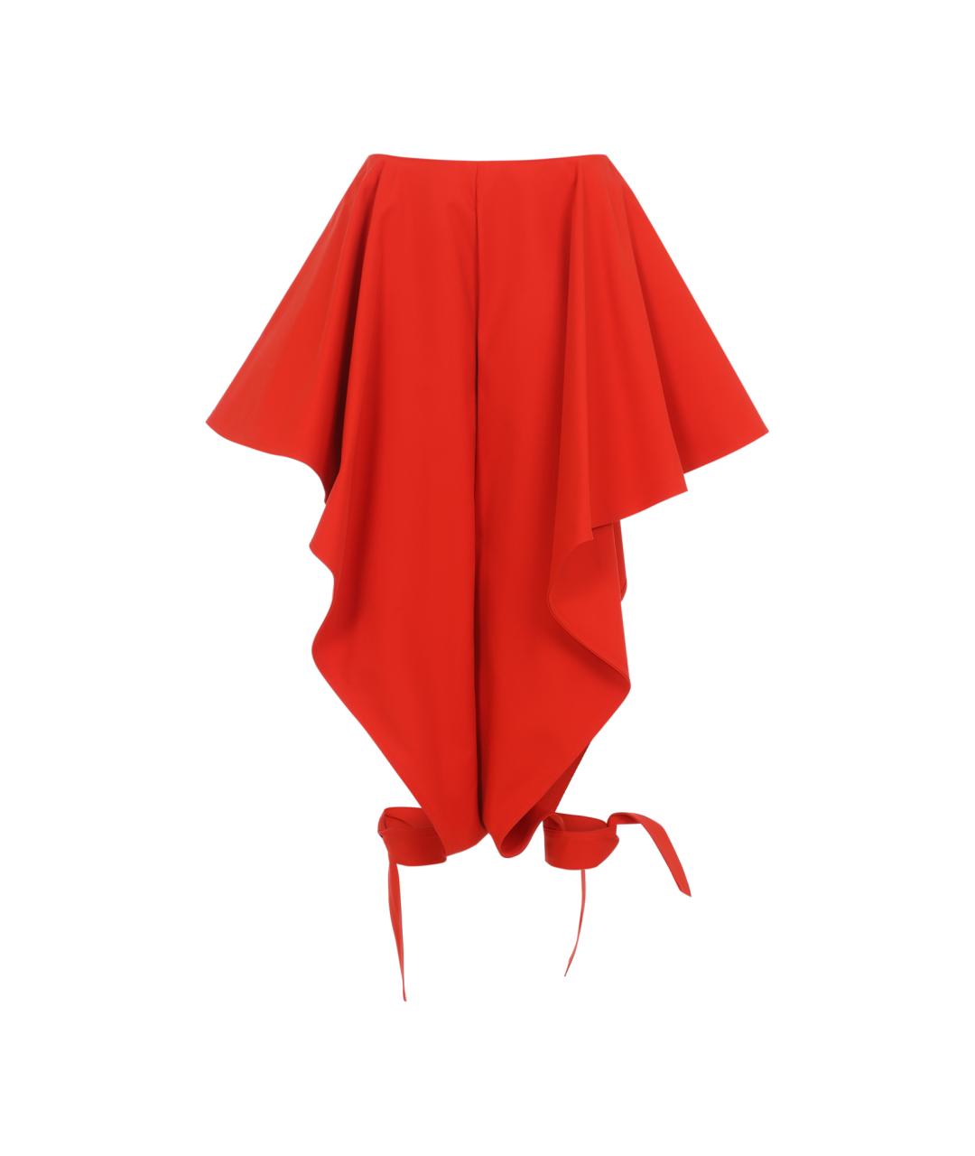 ALAIA Оранжевое хлопковые брюки широкие, фото 1