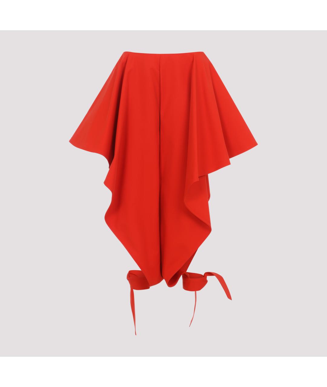 ALAIA Оранжевое хлопковые брюки широкие, фото 2