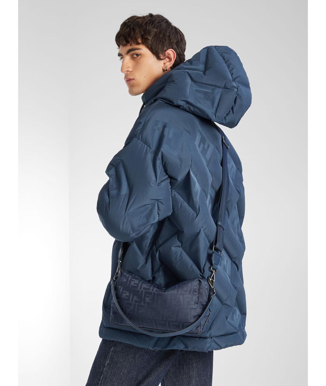 FENDI Синяя сумка на плечо, фото 2