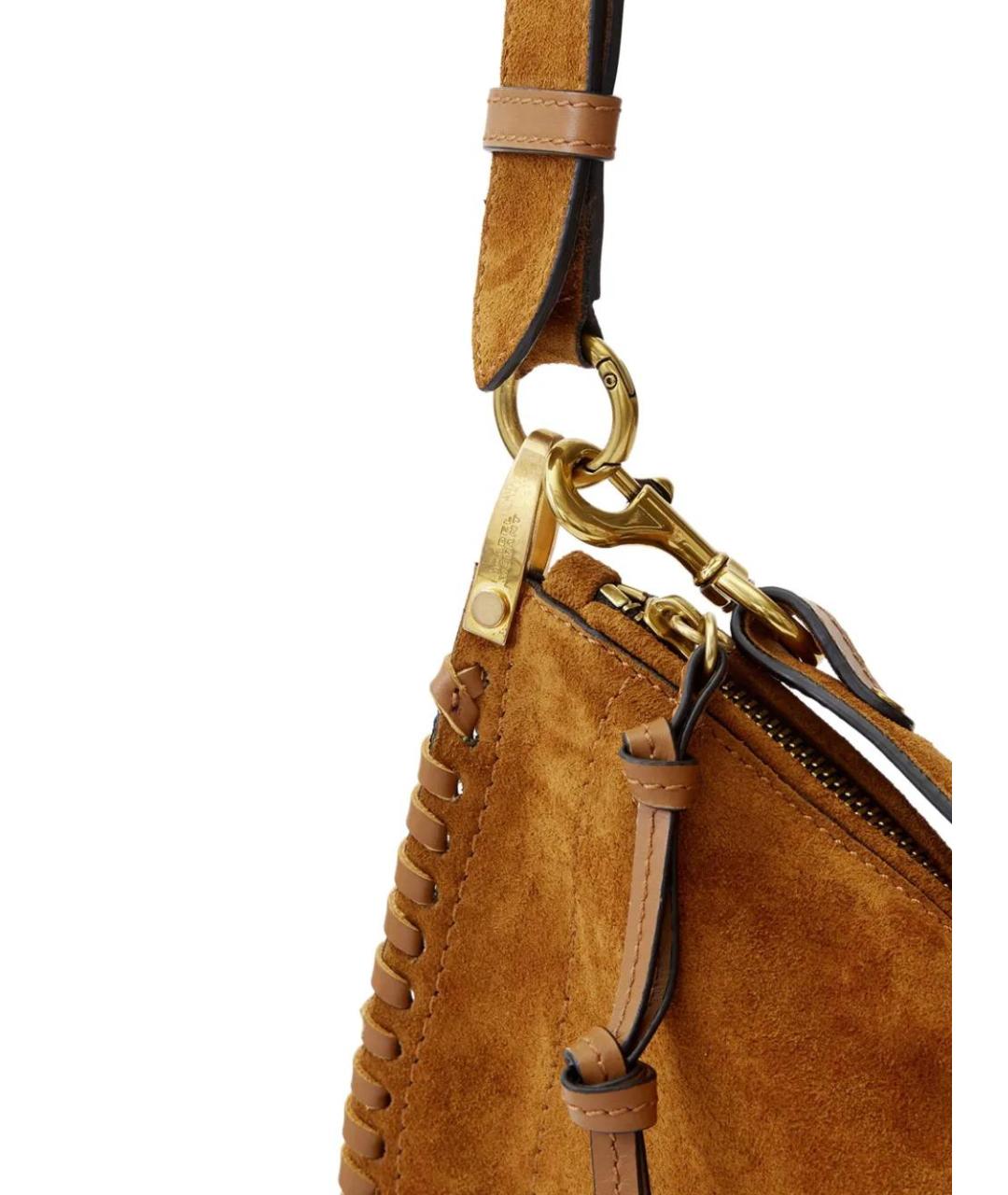 ISABEL MARANT Коричневая кожаная сумка через плечо, фото 5