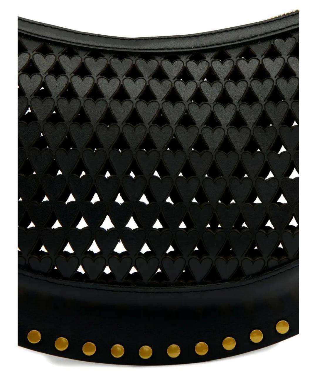 ISABEL MARANT Черная кожаная сумка через плечо, фото 5