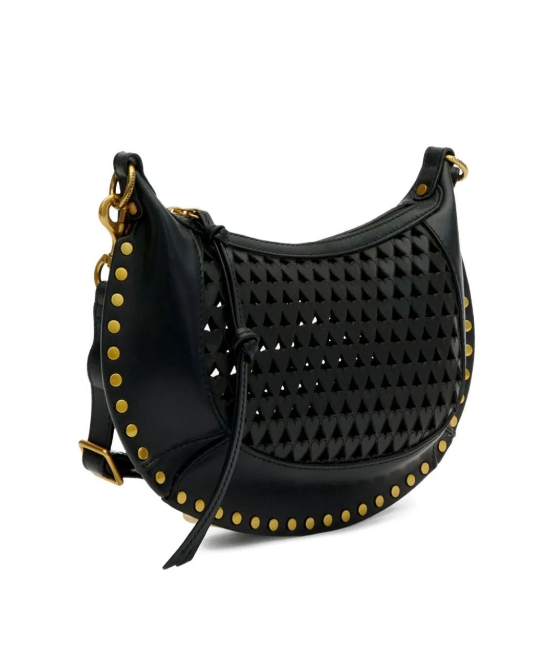 ISABEL MARANT Черная кожаная сумка через плечо, фото 4