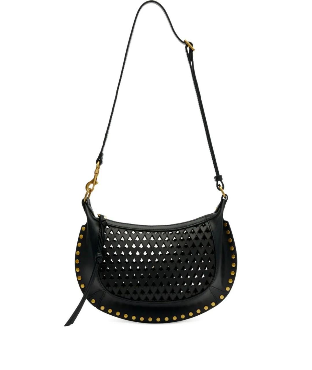 ISABEL MARANT Черная кожаная сумка через плечо, фото 1