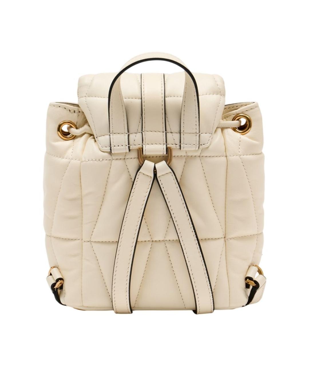 VERSACE Белый кожаный рюкзак, фото 3