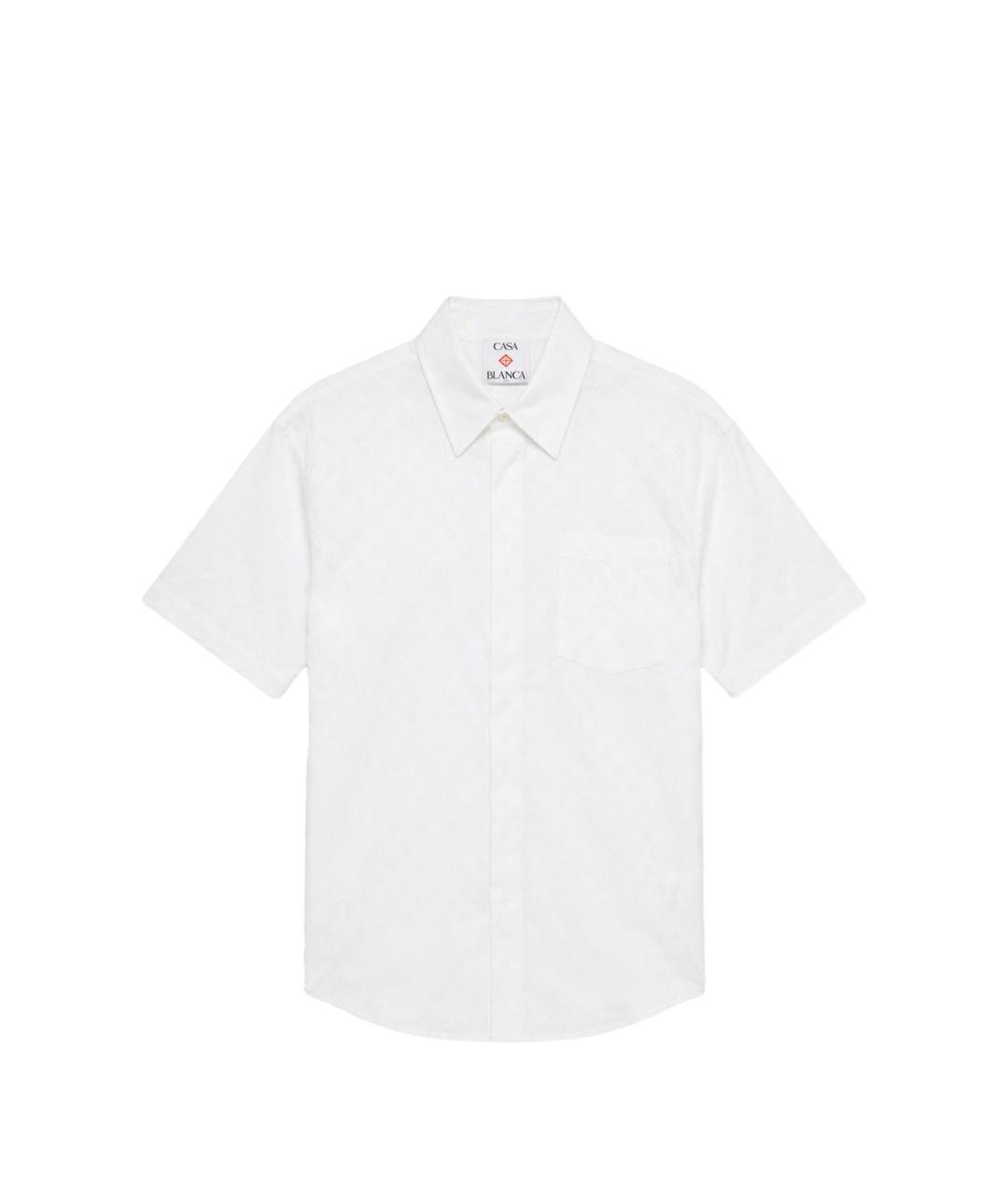 CASABLANCA Белая хлопковая кэжуал рубашка, фото 1