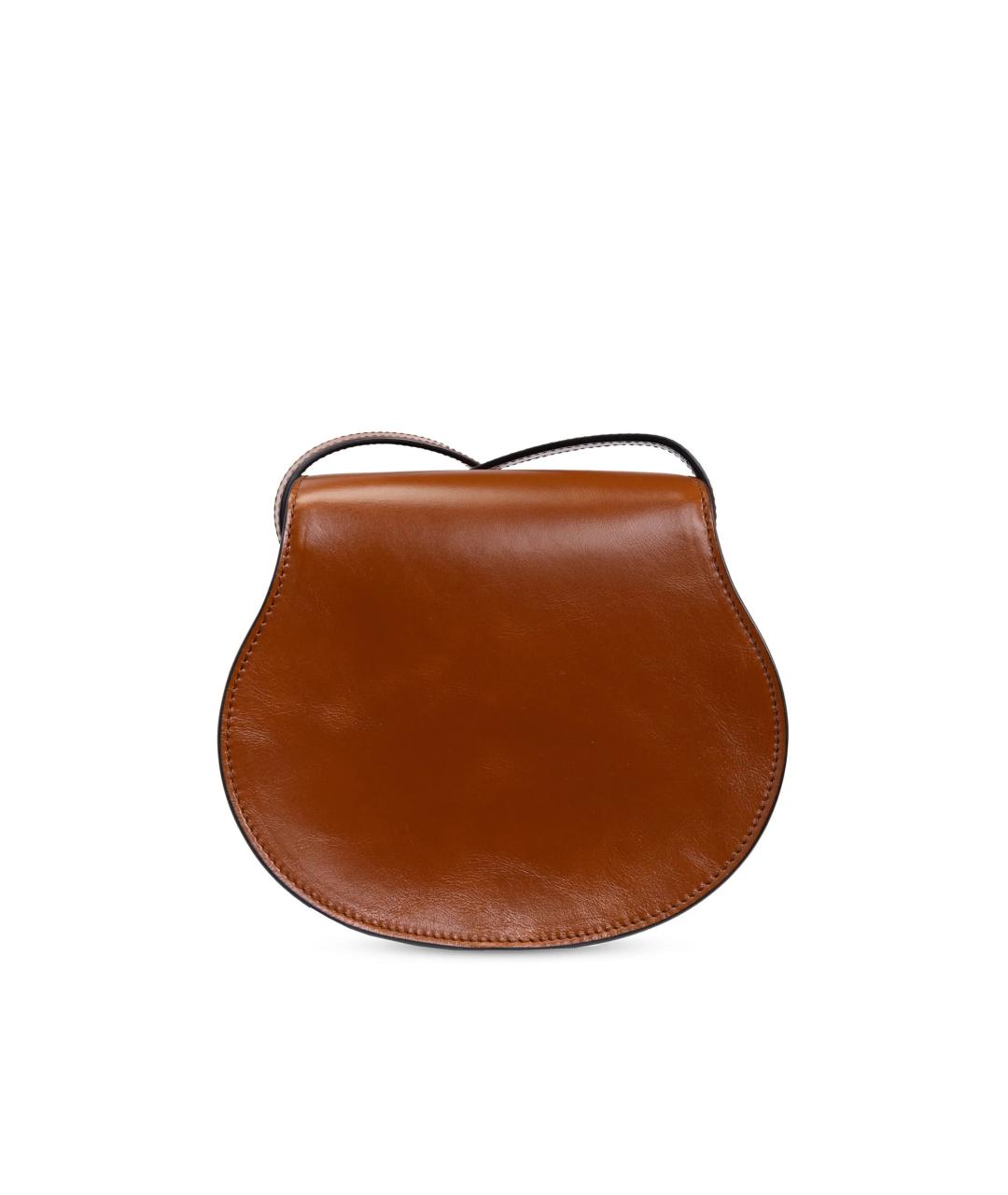 CHLOE Коричневая кожаная сумка через плечо, фото 3