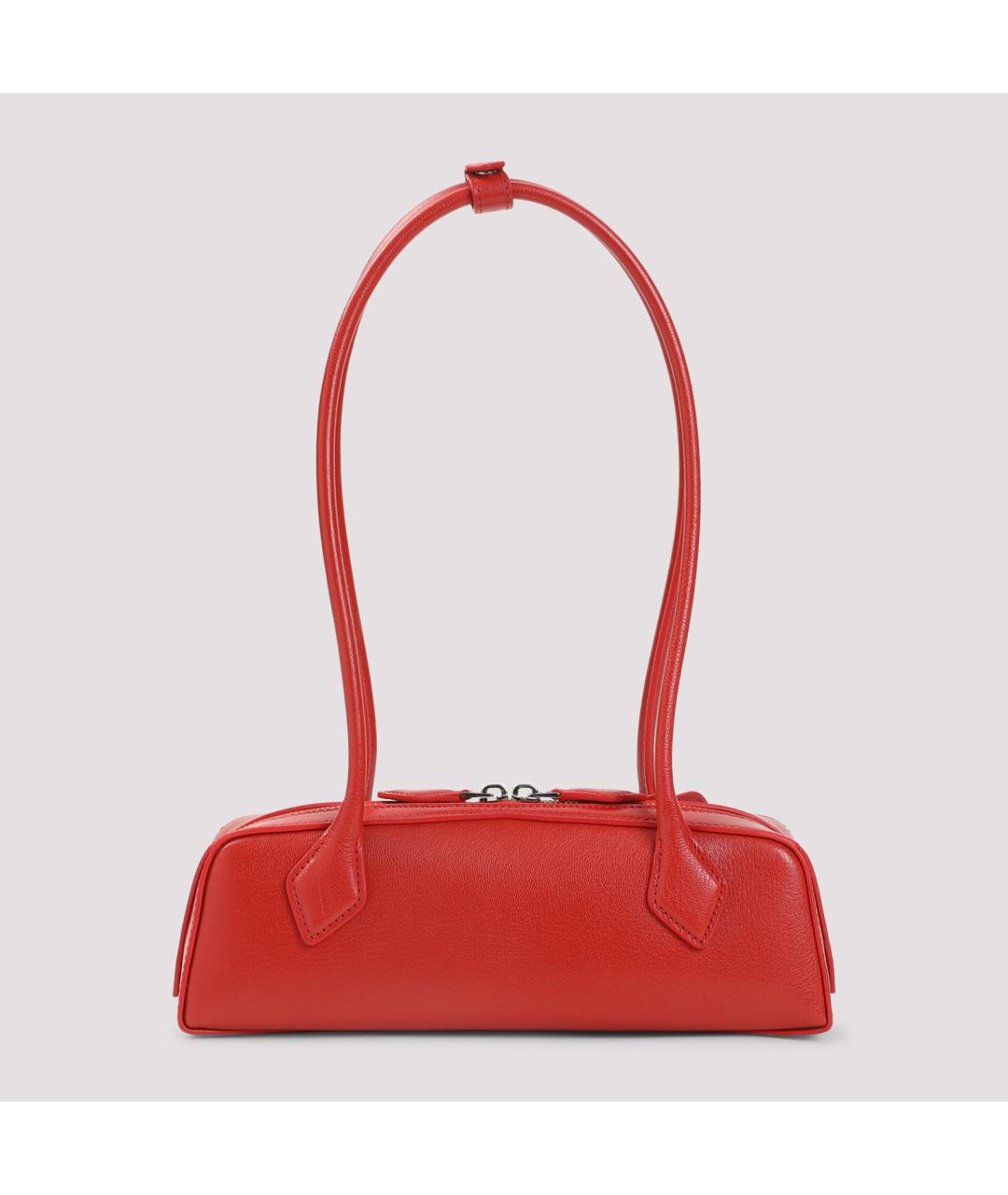 ALAIA Красная кожаная сумка через плечо, фото 3